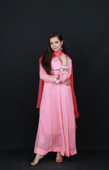 Embroidery & Mirror work Maxi